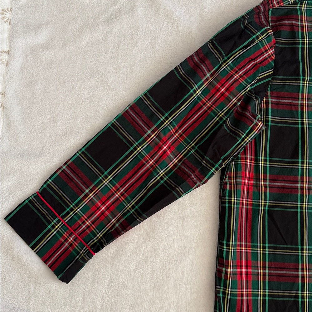{NWOT} J. Crew | Cotton Poplin Pajama Set Black Stewart Tartan Plaid BM280 (XXL) - Picture 3 of 16